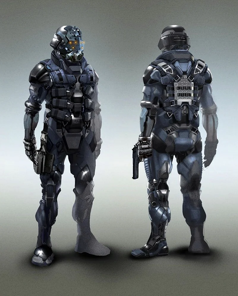 Cyberpunk 2077 солдаты