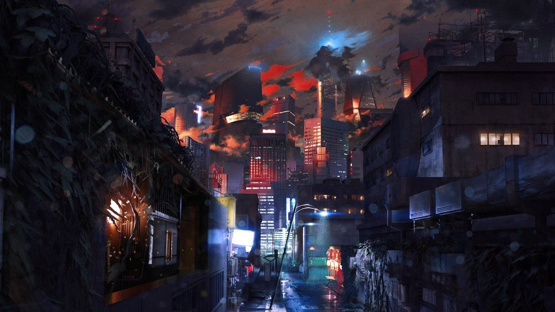 Cyberpunk 4k город