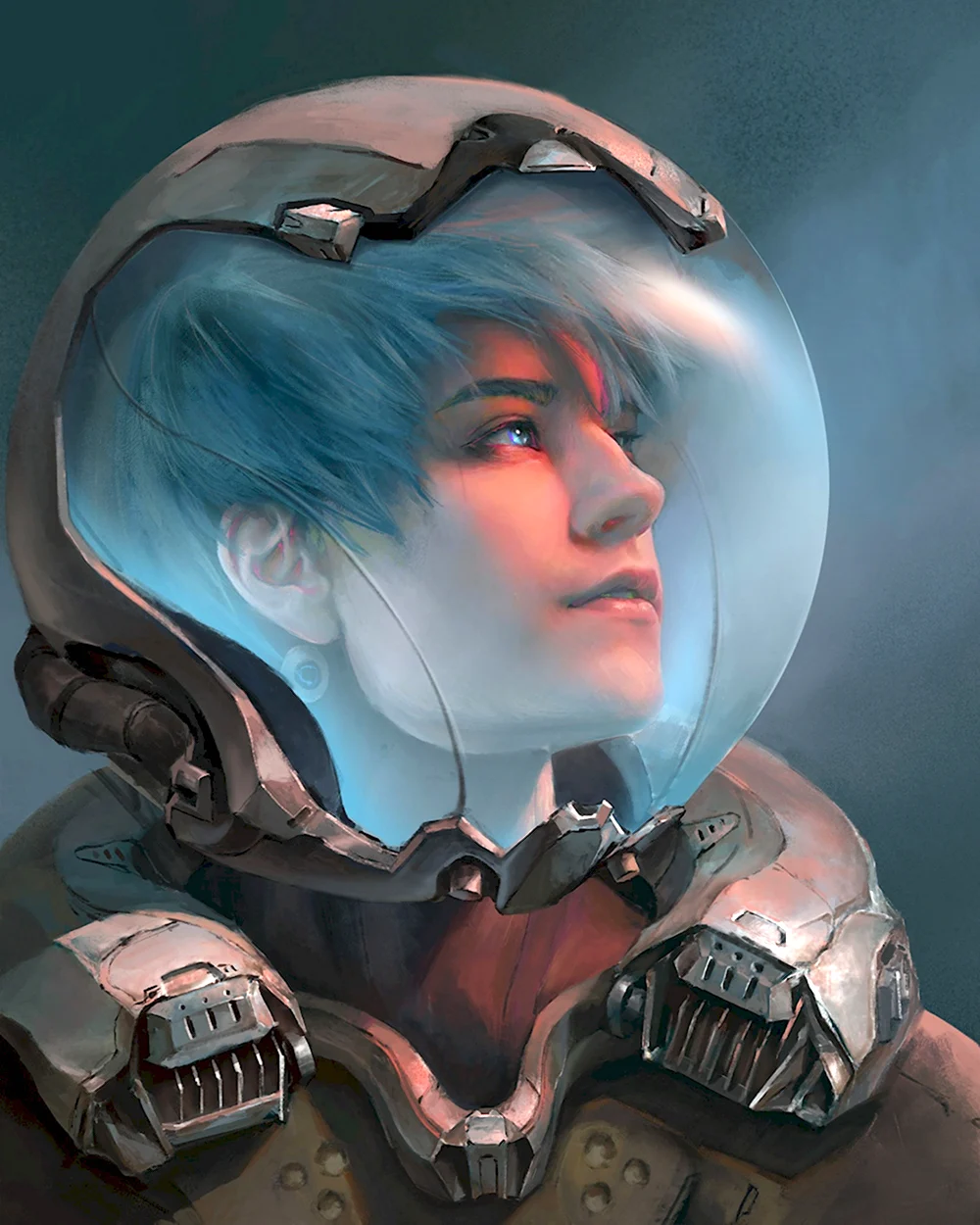 Cyberpunk космонавт