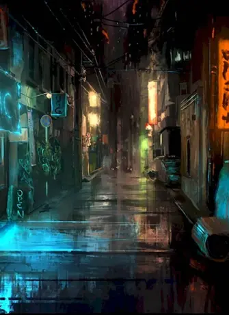 Cyberpunk переулок