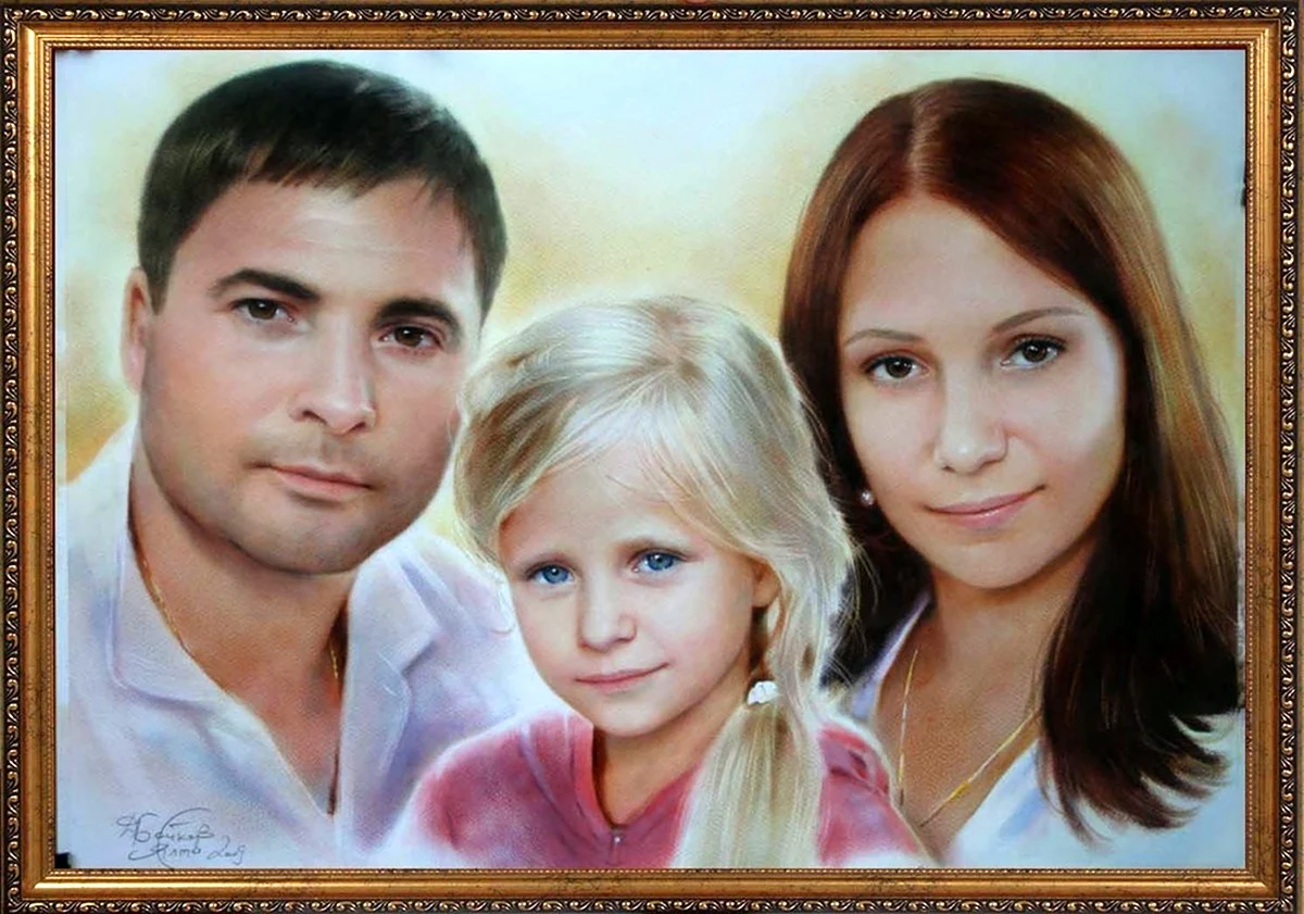 Даниэль Шульц семейный портрет