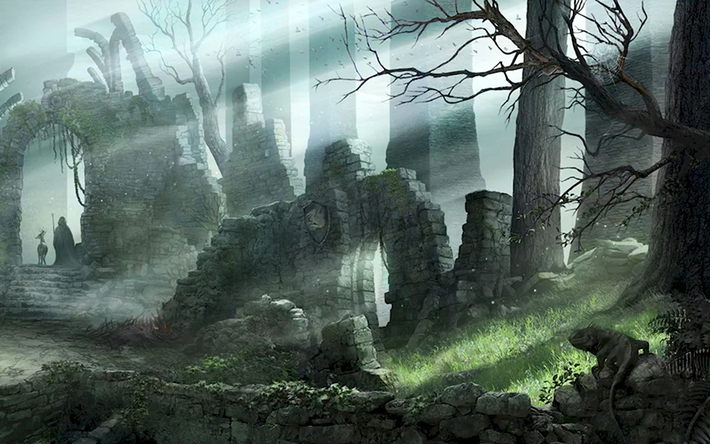 Dark Souls концепт арт локации