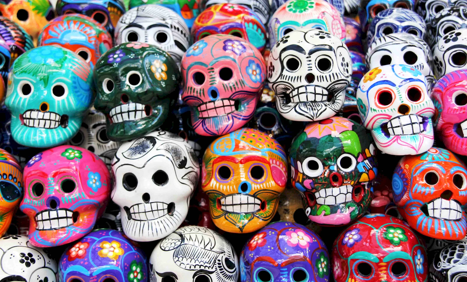 День мертвых в Мексике сахарные черепа