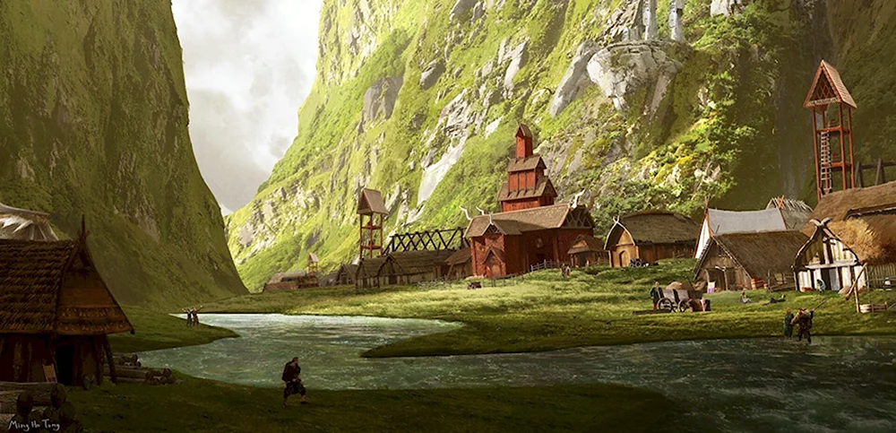 Деревня кельтов арт