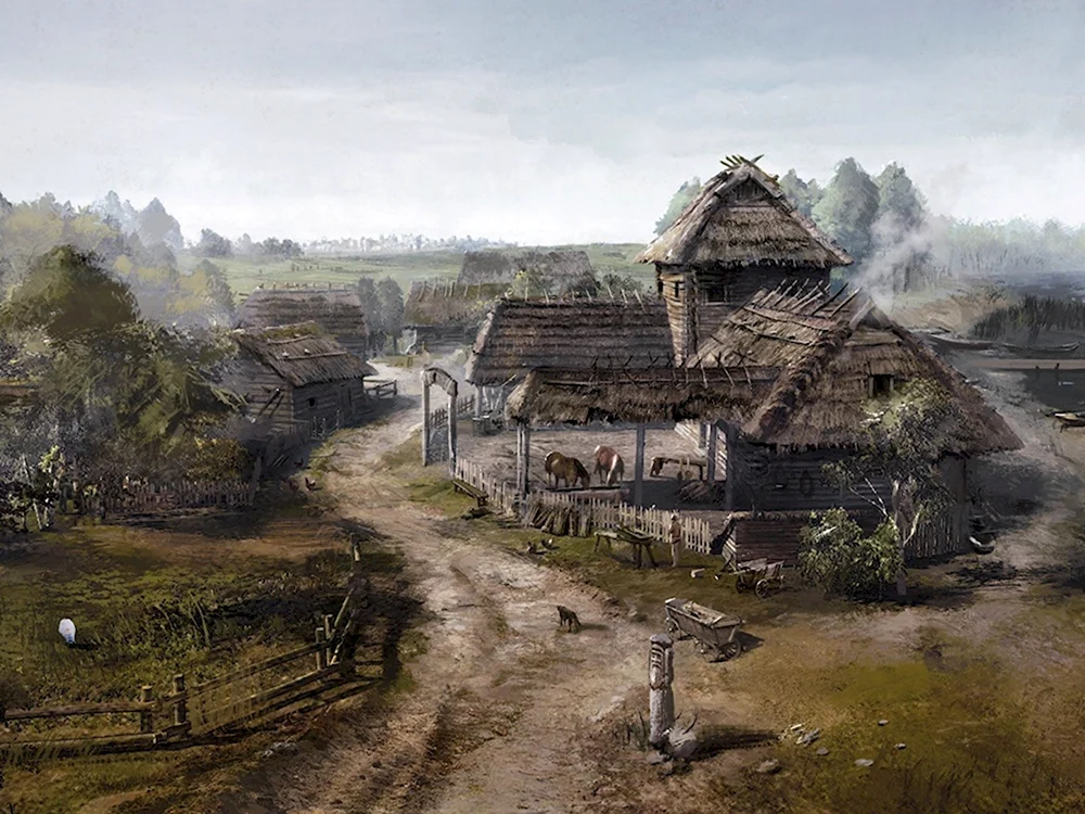 Деревня Славянская Ведьмак