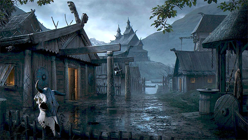 Деревня викингов ARTSTATION