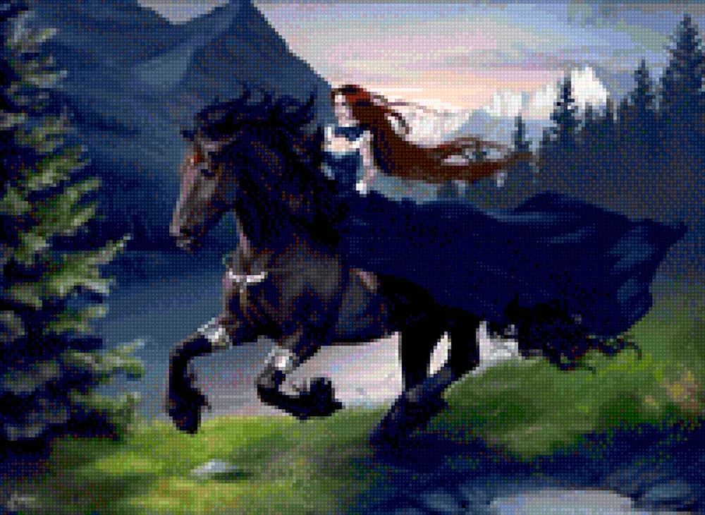 Девушка на лошади фэнтези