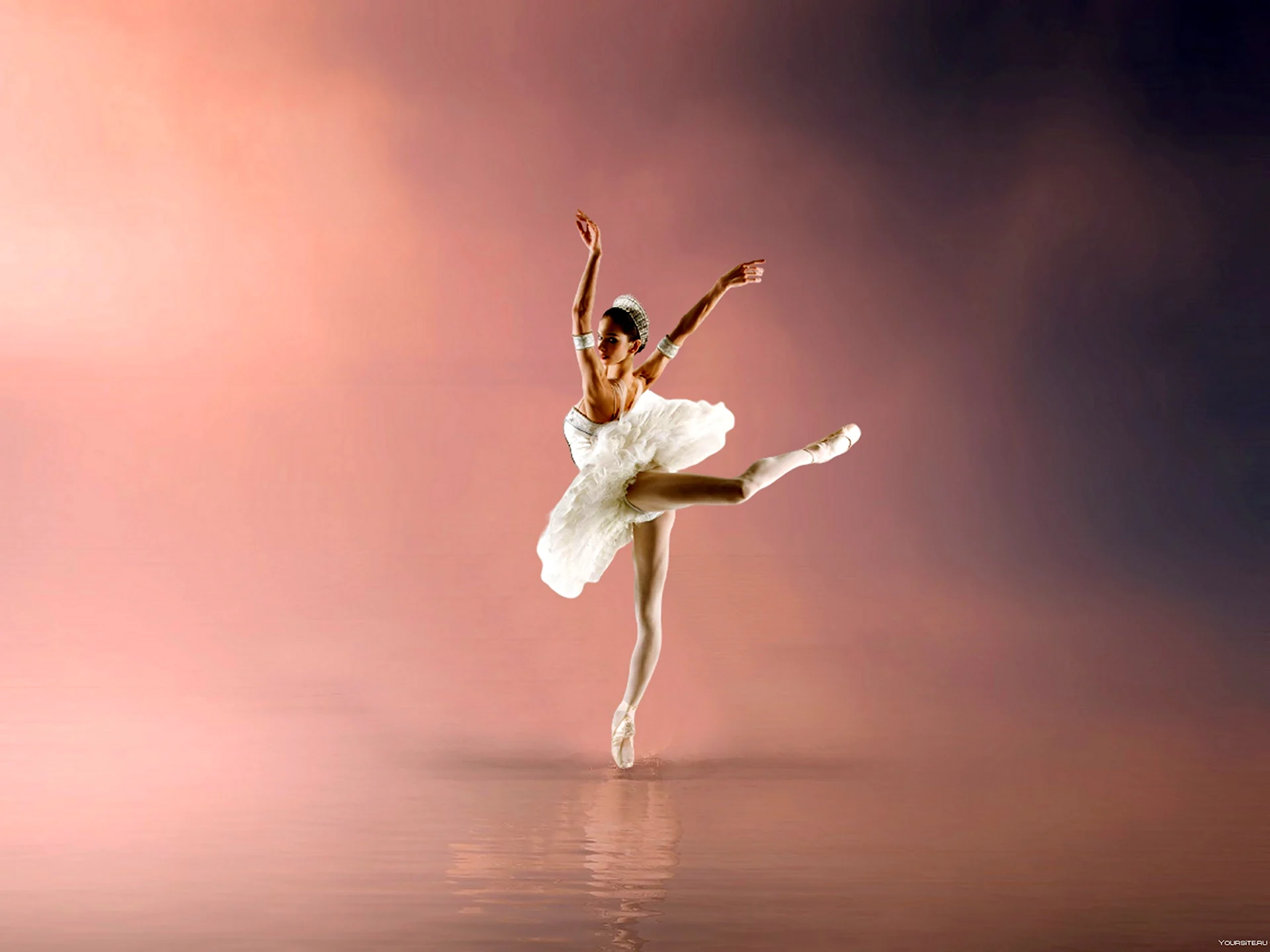 Девушка танцует балет