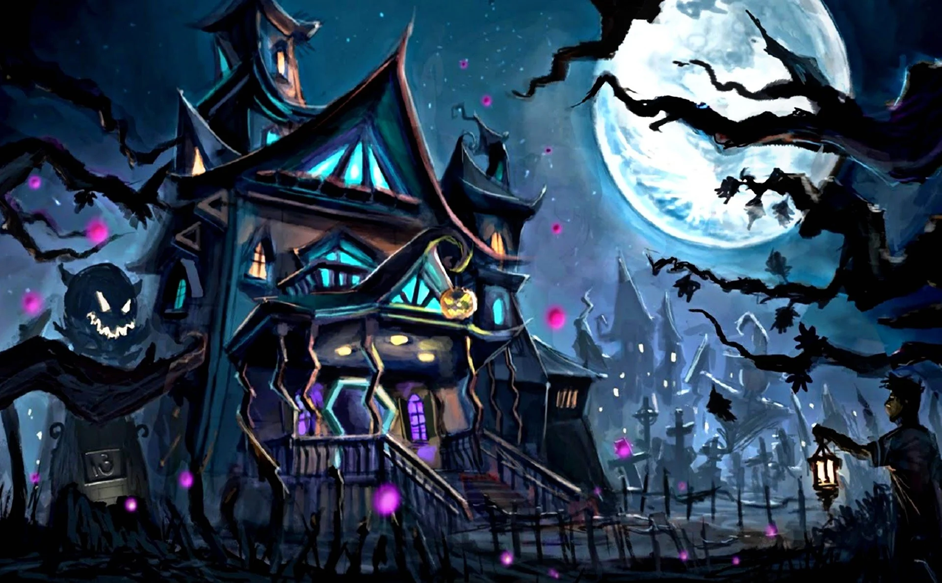 Дом с привидениями Хэллоуин