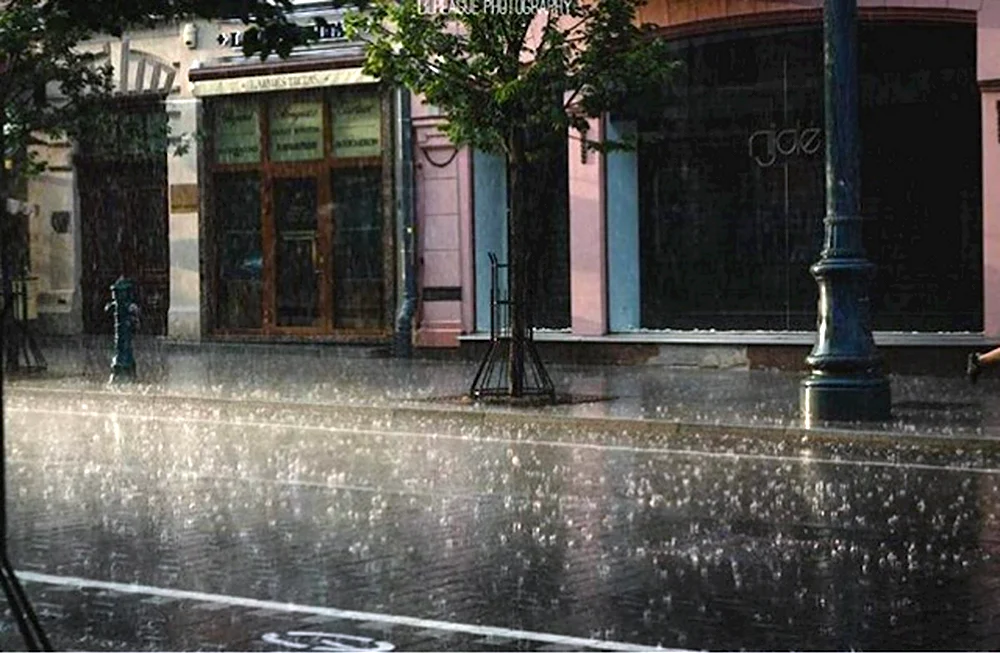 Дождь на улице Эстетика