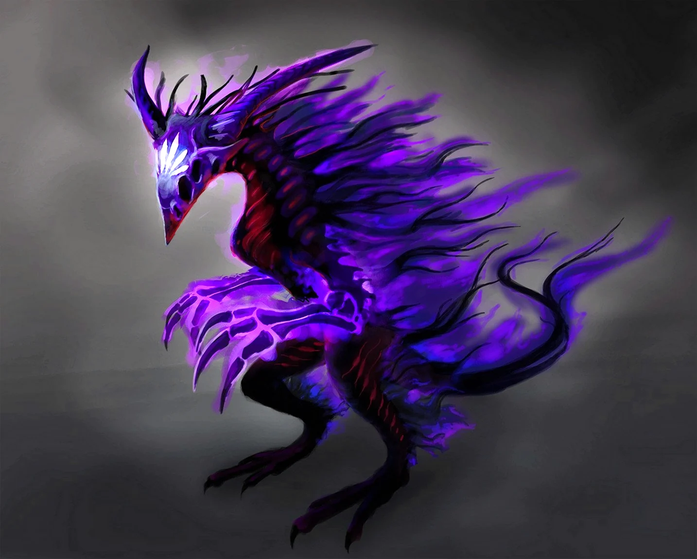 Драгон демон фиолетовый