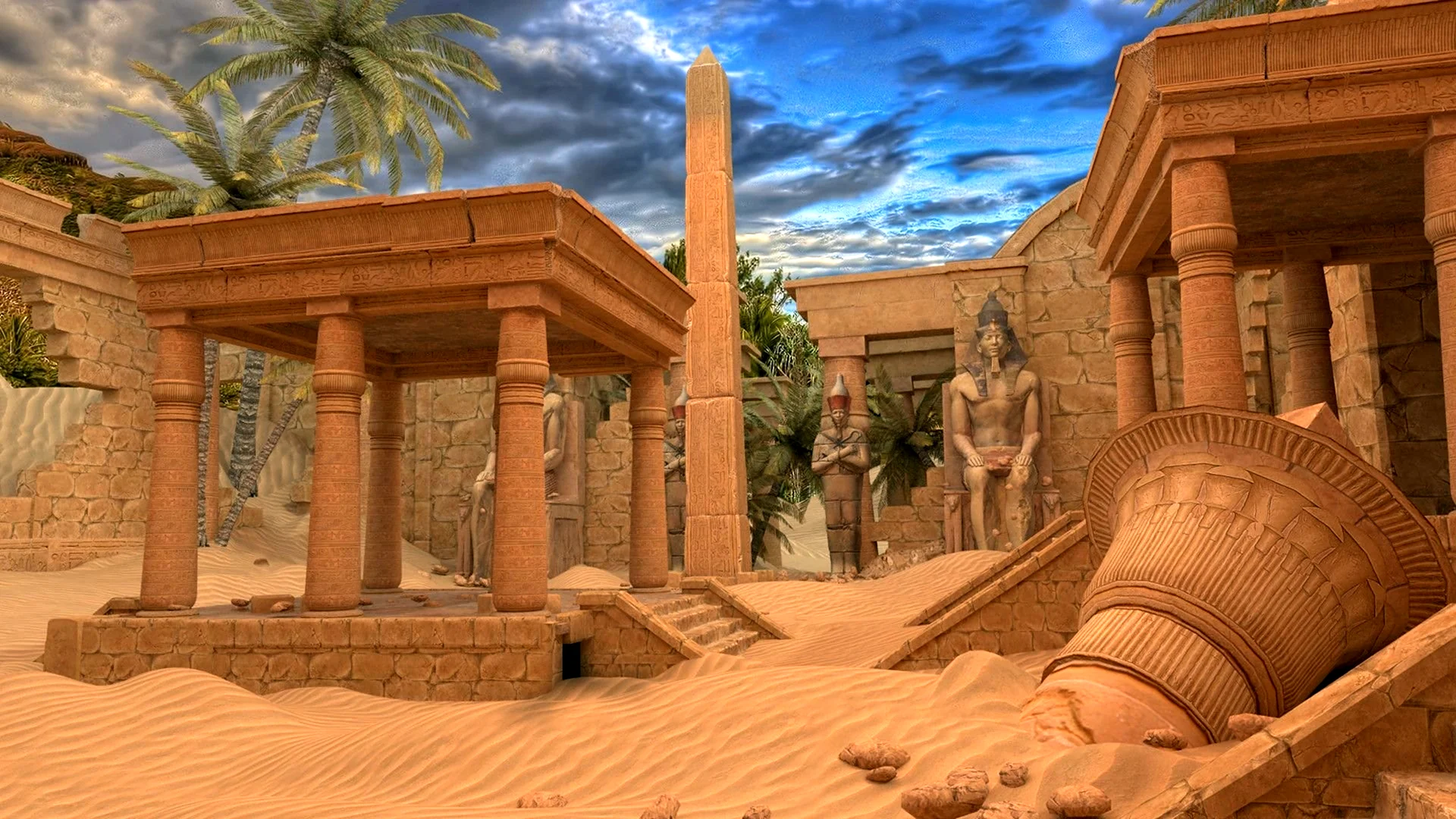 Древние развалины Египта