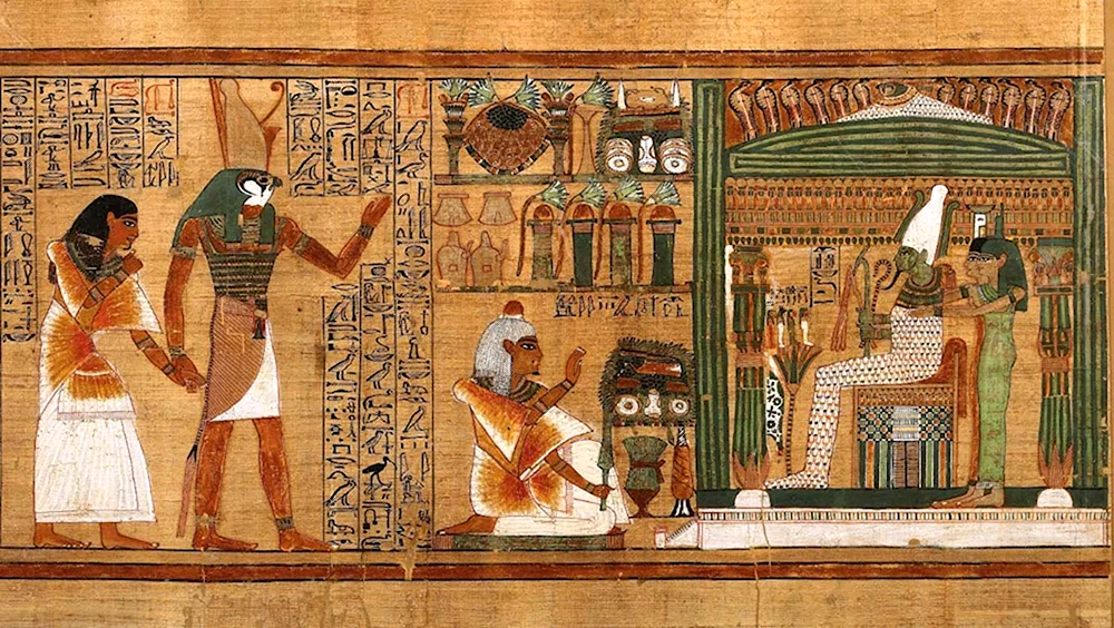 Древний Египет фрески Осирис