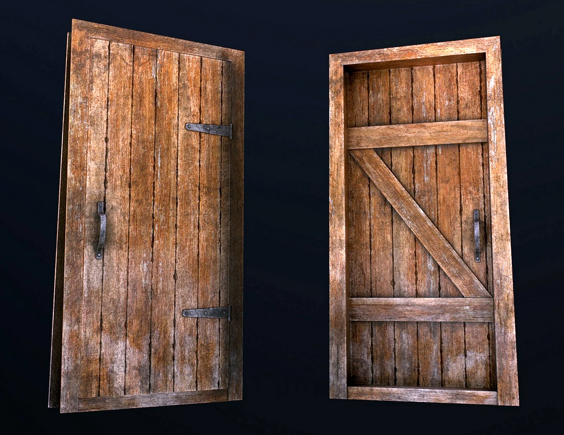 Дверь из старинных досок