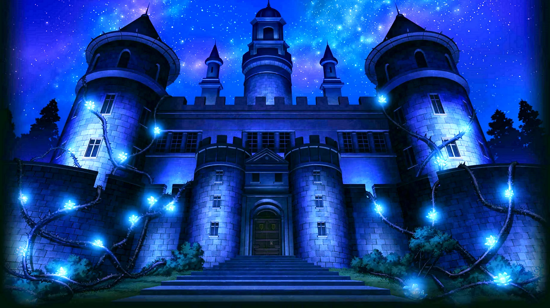 Дворец ночью