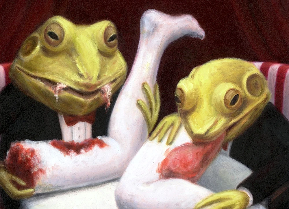 Двухголовая жаба арт