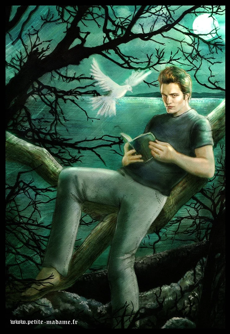 Эдвард Каллен сидит на дереве