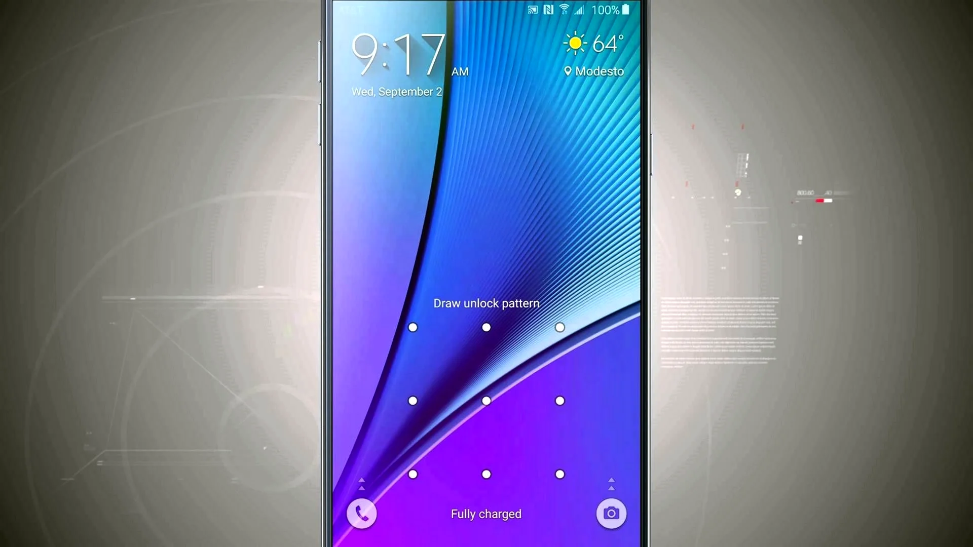 Экран блокировки на Samsung Galaxy s 20