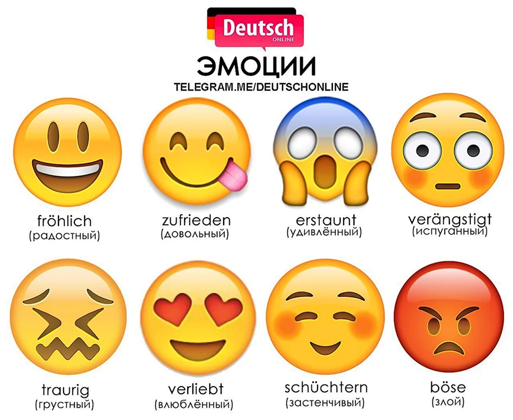 Эмоции на немецком