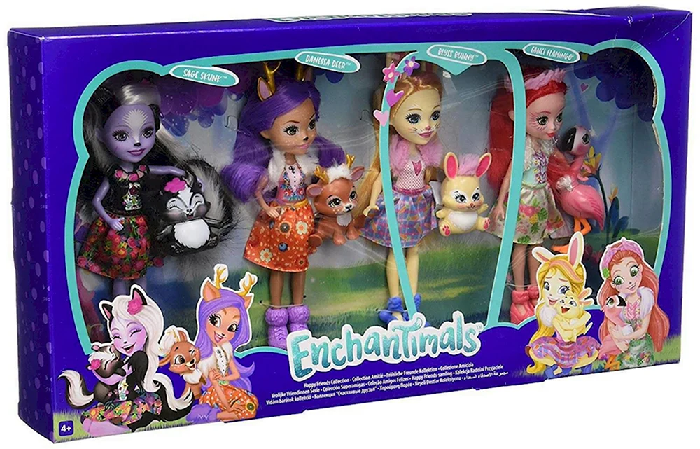 Enchantimals набор из 4 кукол