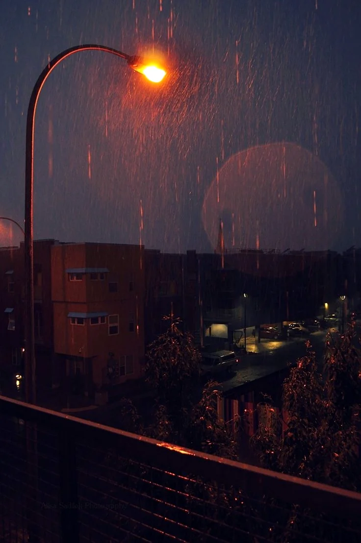 Эстетика дождя ночью