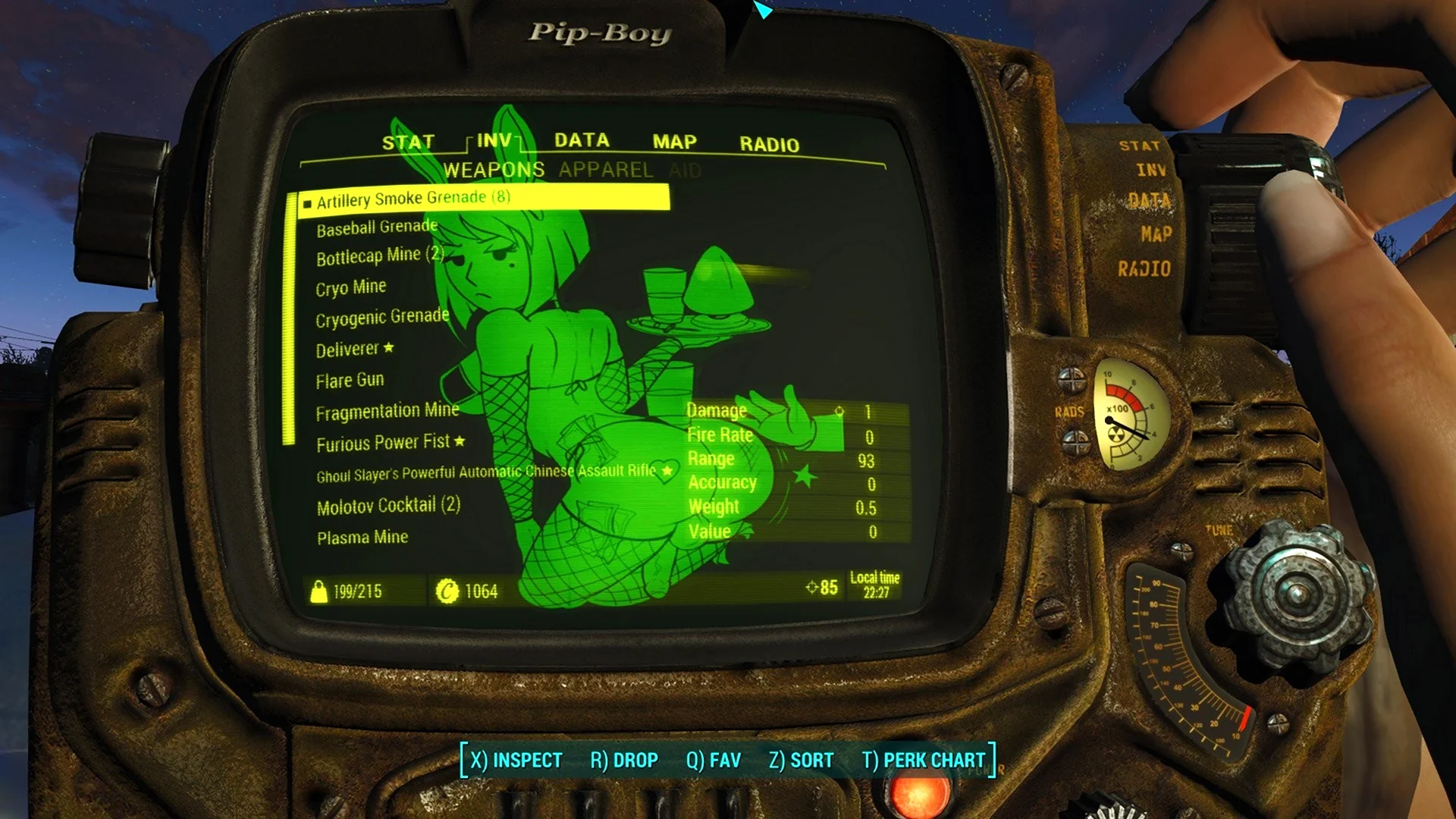 Fallout 4 пип бой Интерфейс