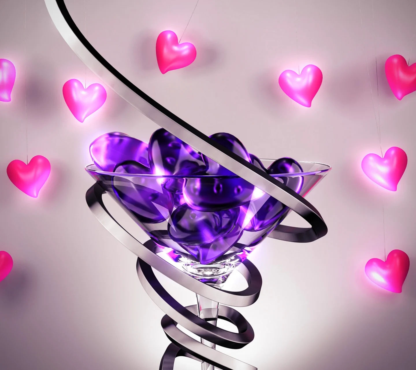 Фиолетовое сердечко