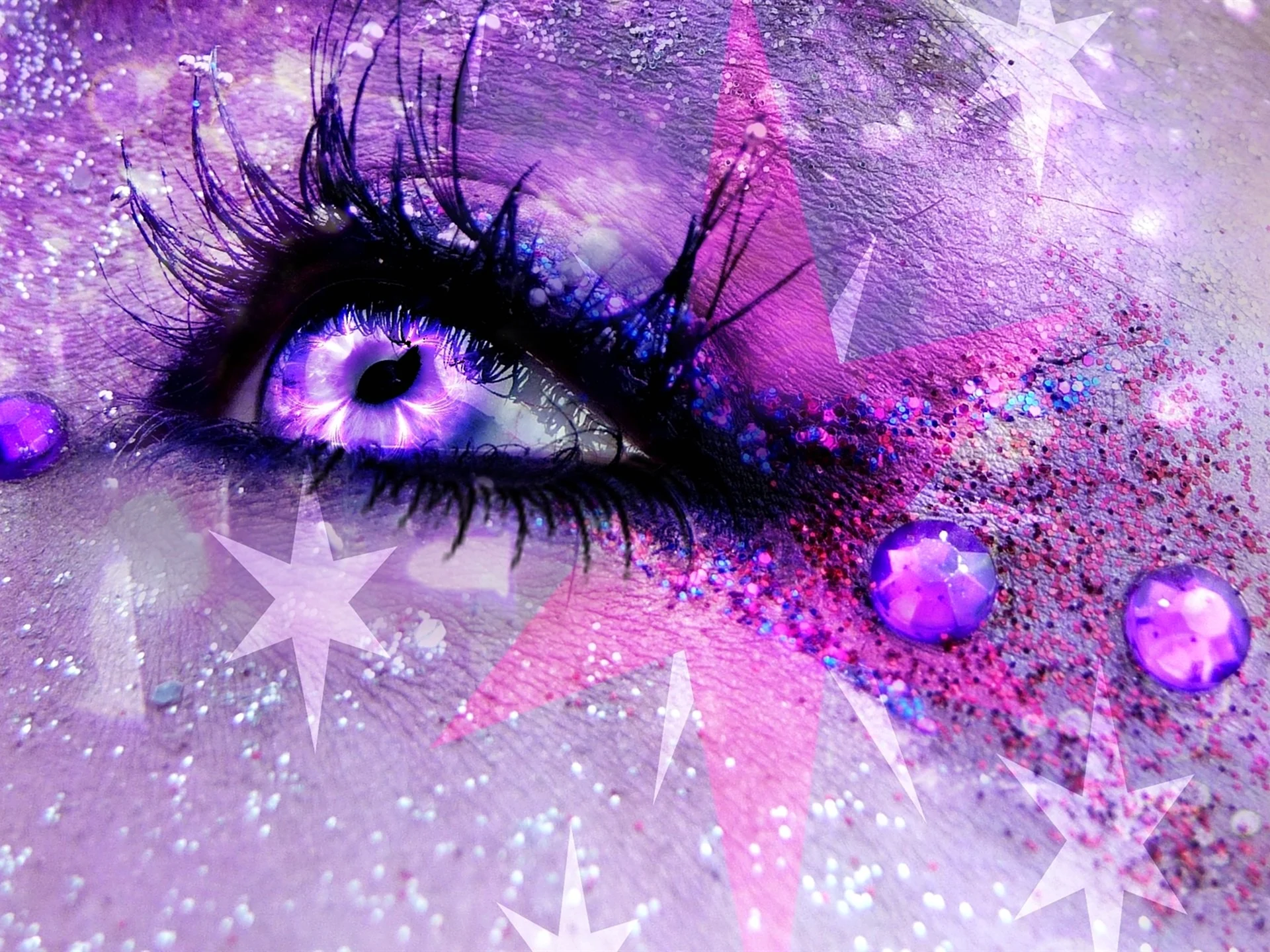 Фиолетовые глаза