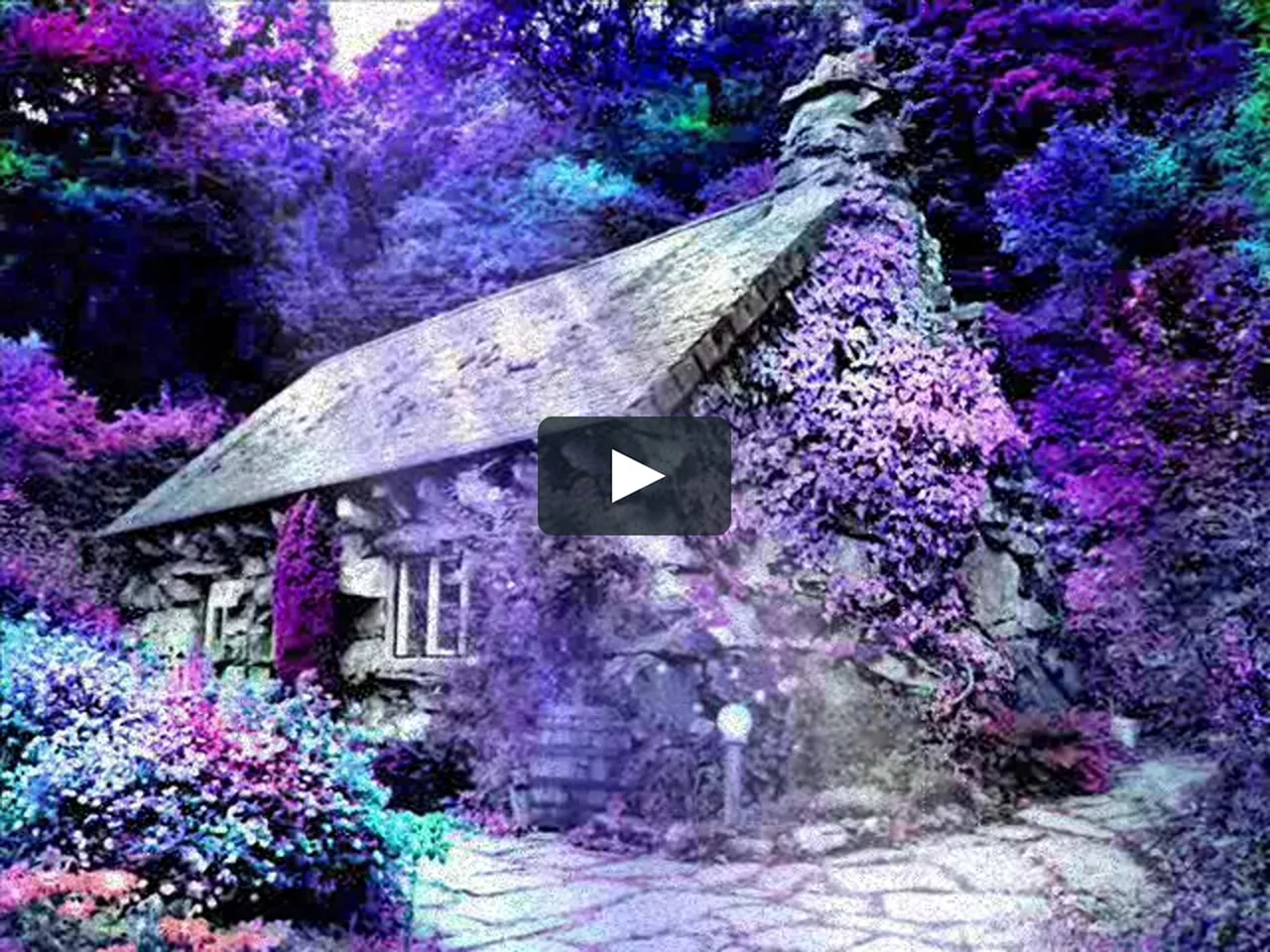 Фиолетовый домик