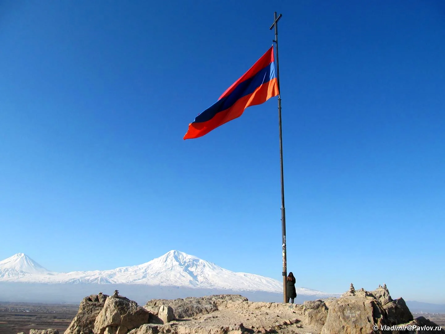 Флаг Армении с Араратом
