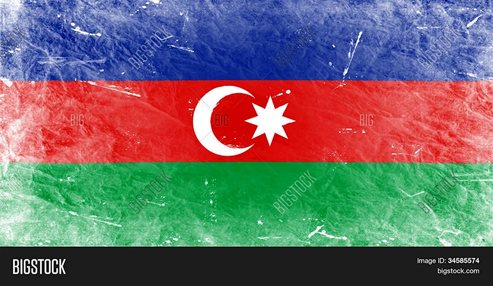 Флаг Азербайджана арты