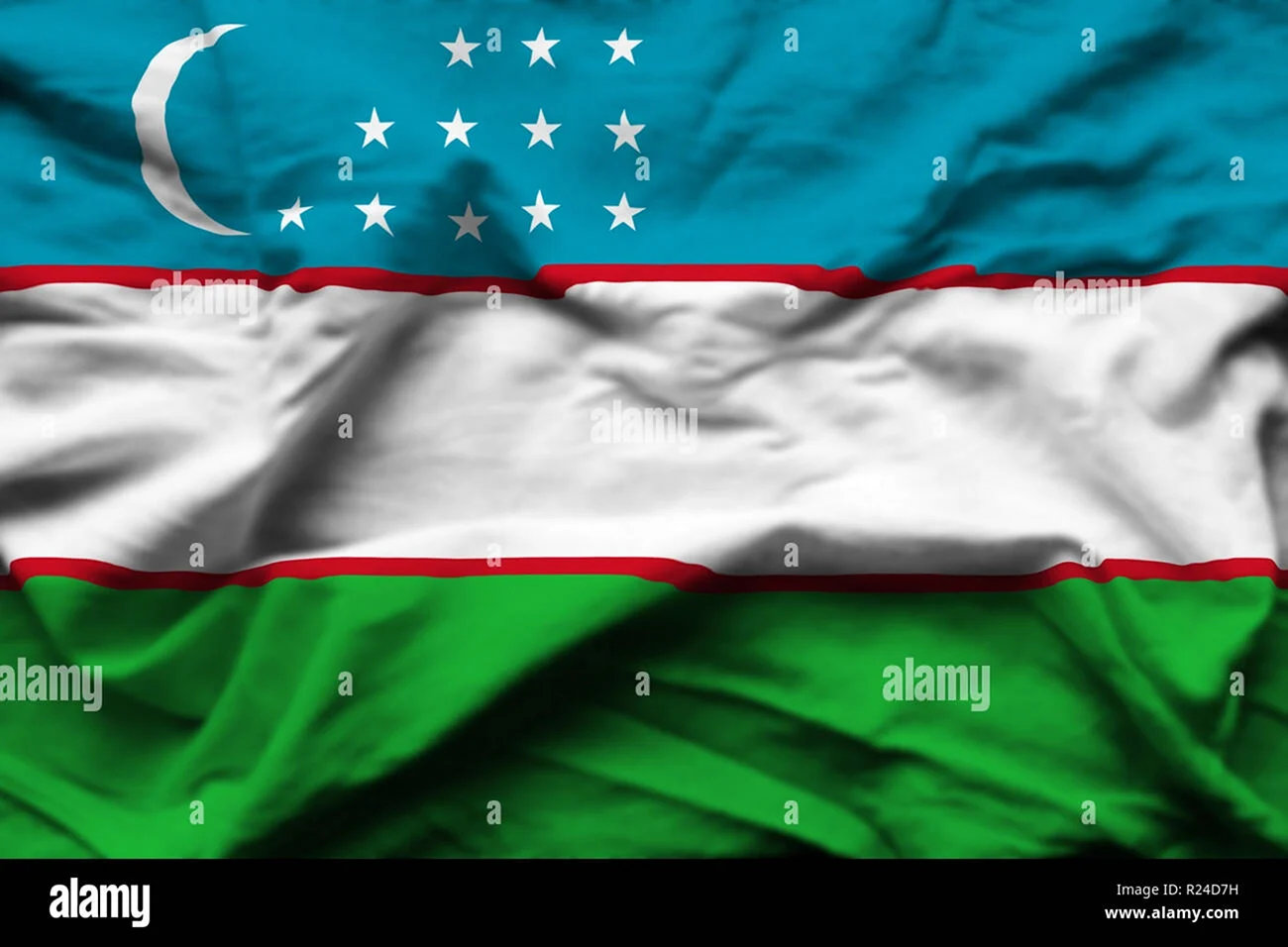 Флаг Азербайджана и Узбекистана