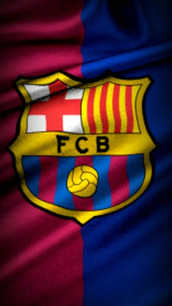 Флаг Барселоны футбольной команды