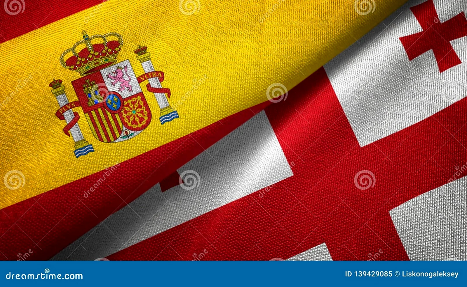 Флаг Франции и Испании