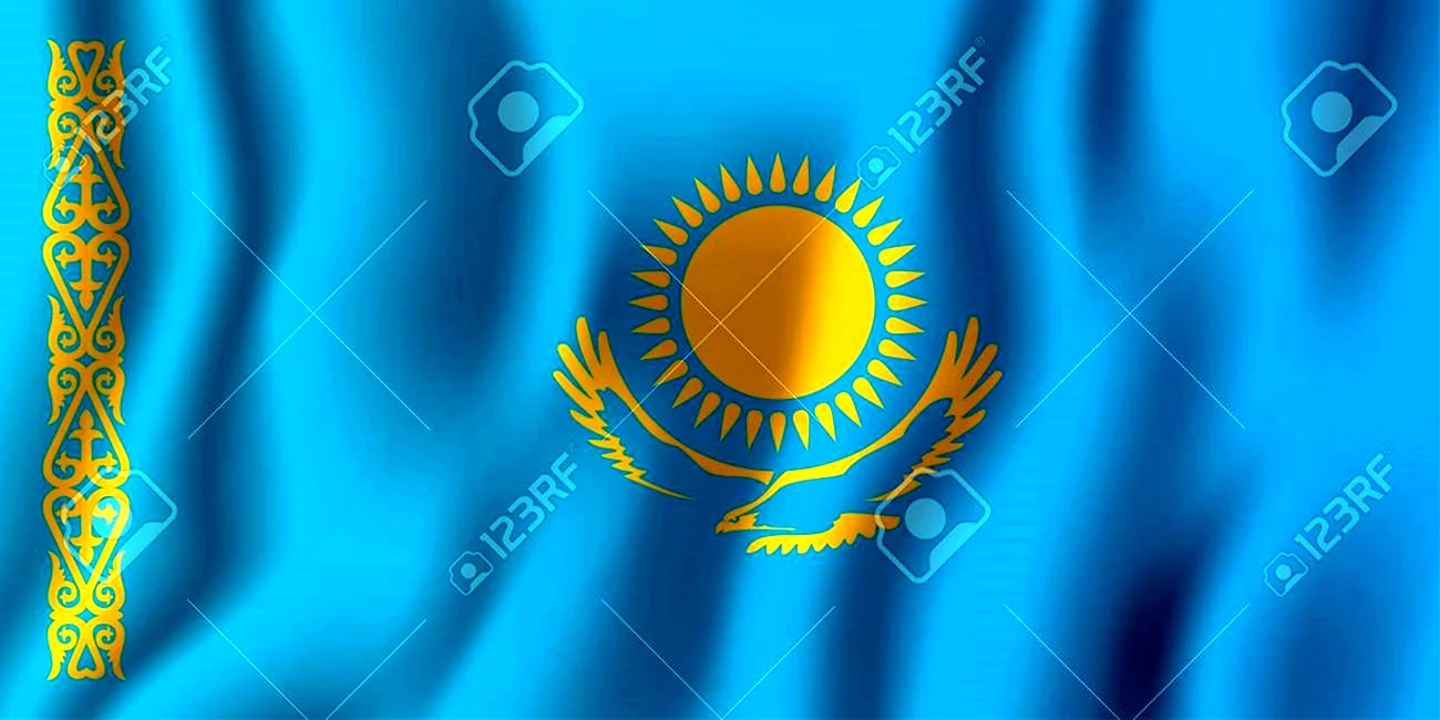 Флаг Казахстана обои на телефон