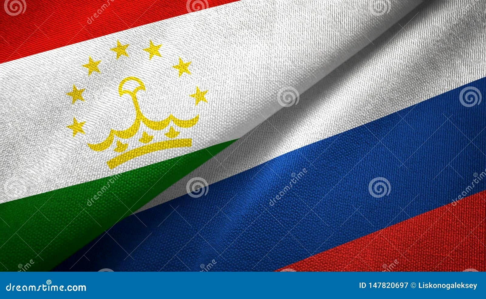 Флаг РФ И Таджикистан