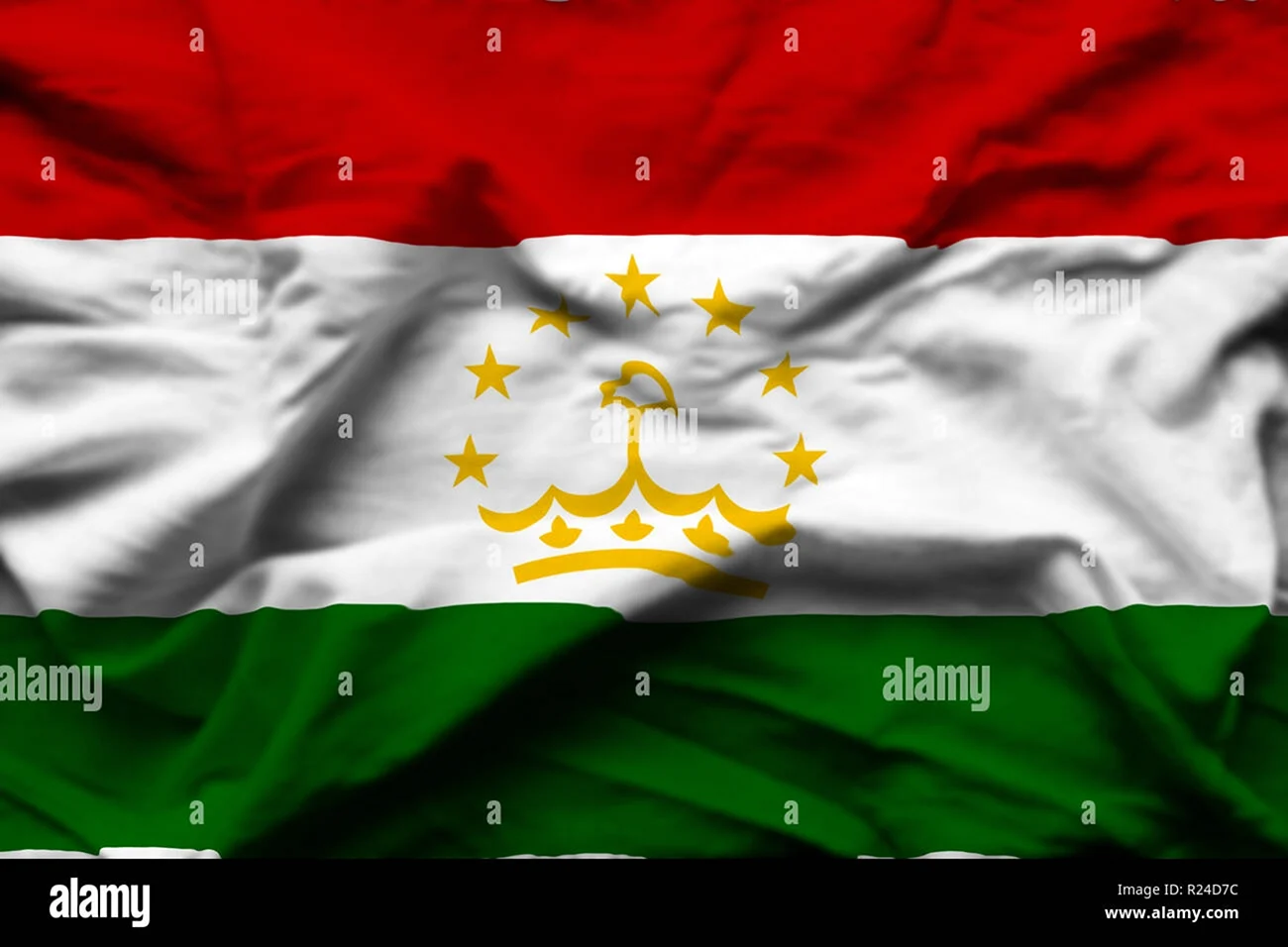 Флаг Таджикистана 3д