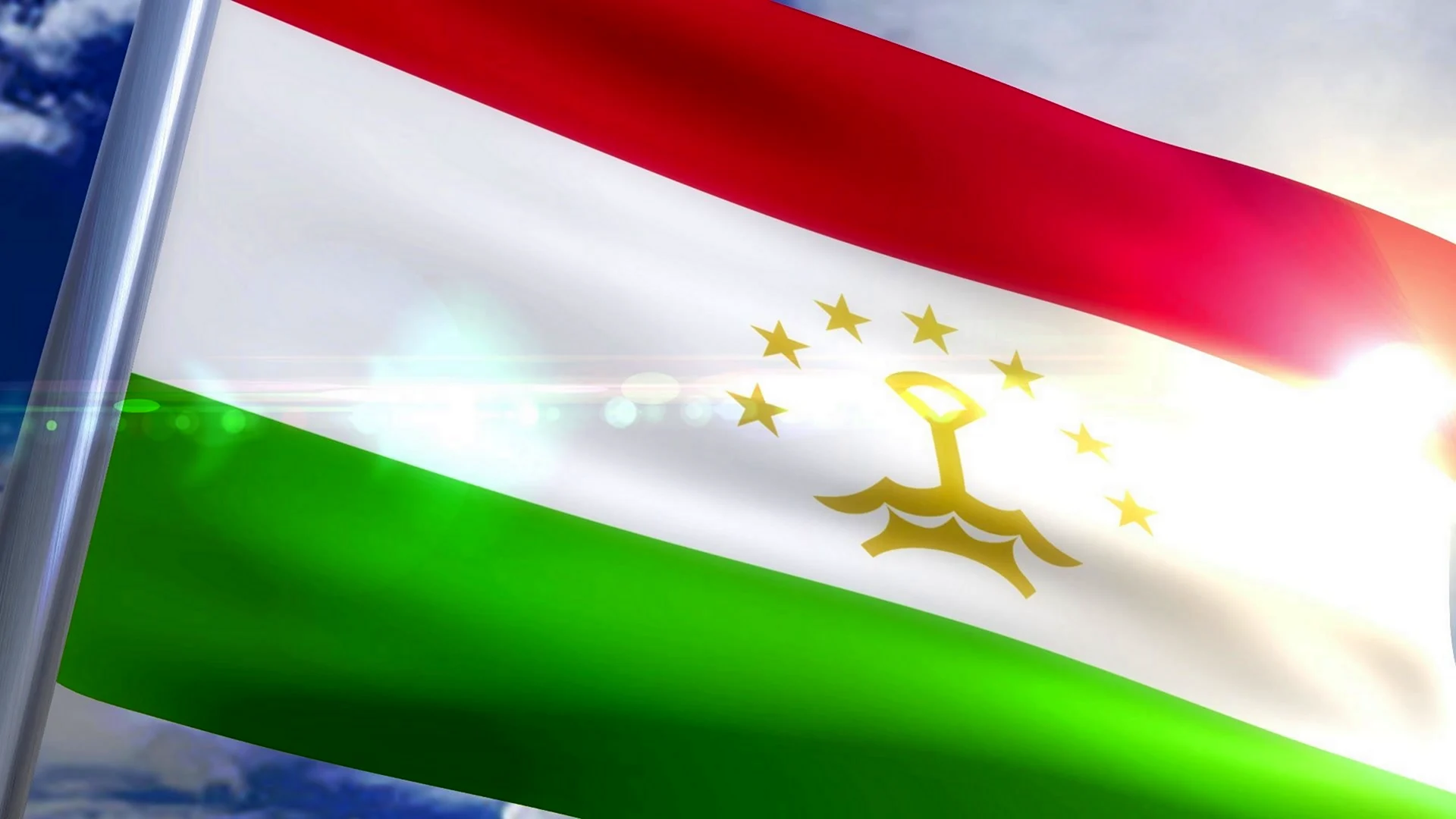 Флаг Таджикистана анимация