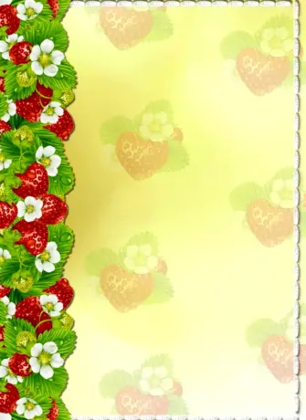 Фон ягодки для детского сада