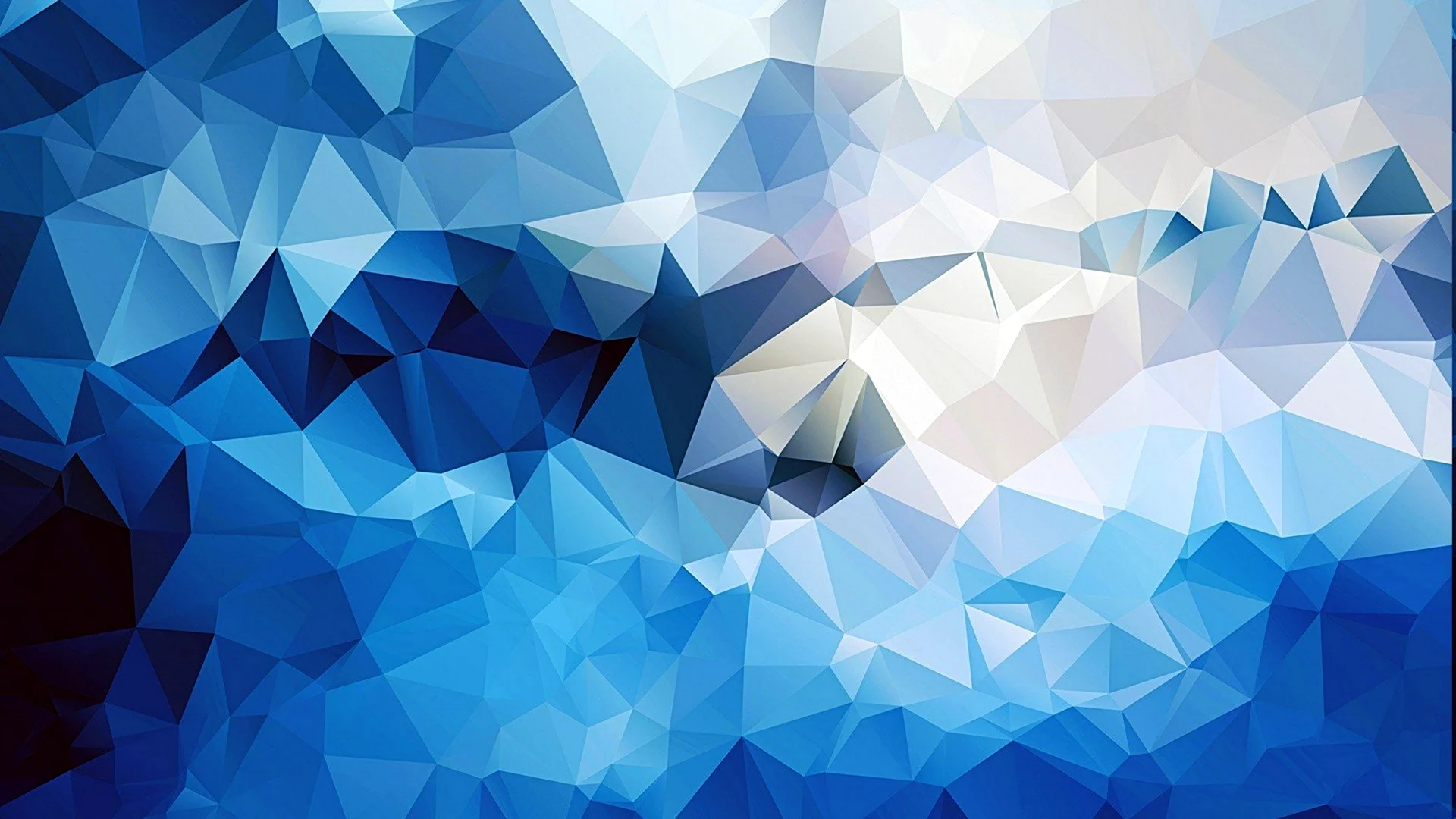 Фон синий с треугольниками 3д