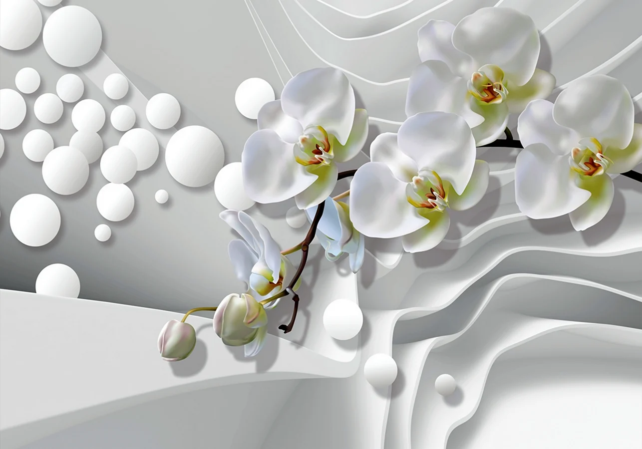 Фотообои Орхидея абстракт