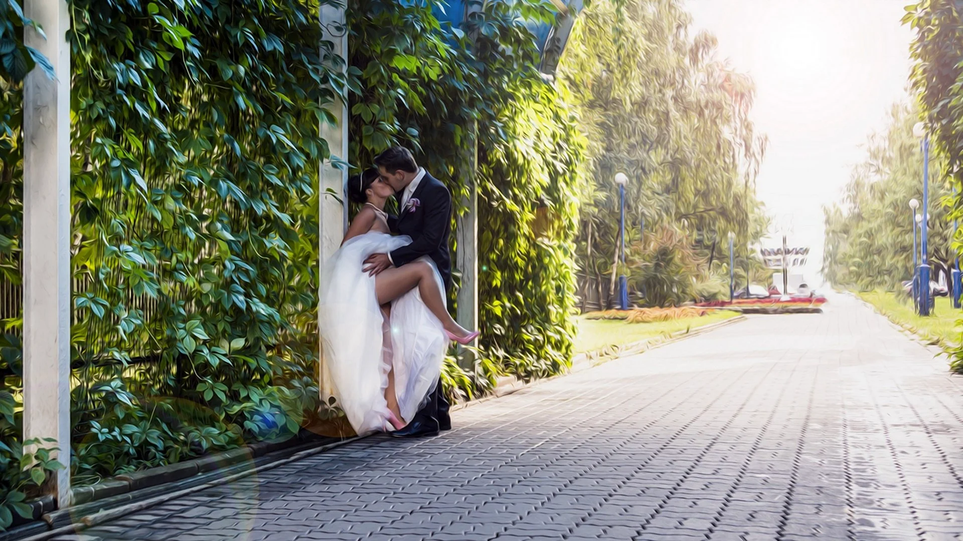 Фотосессия жених и невеста в городе