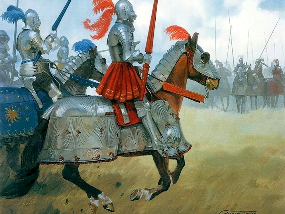 Французские Рыцари Жандармы 16 век