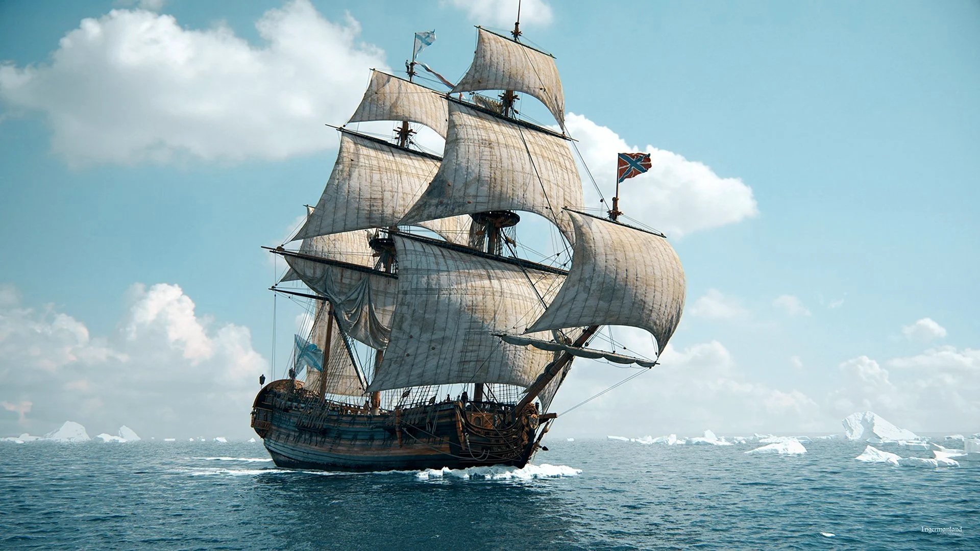 Фрегат корабль 17 века