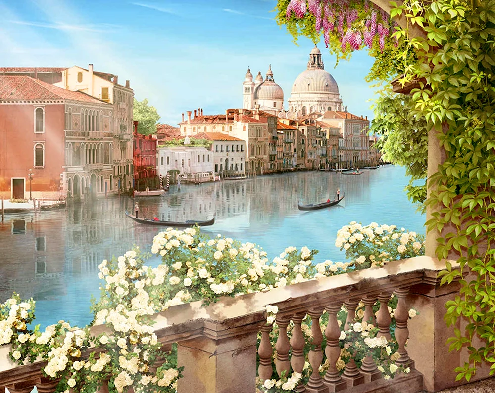 Фреска Италия Венеция