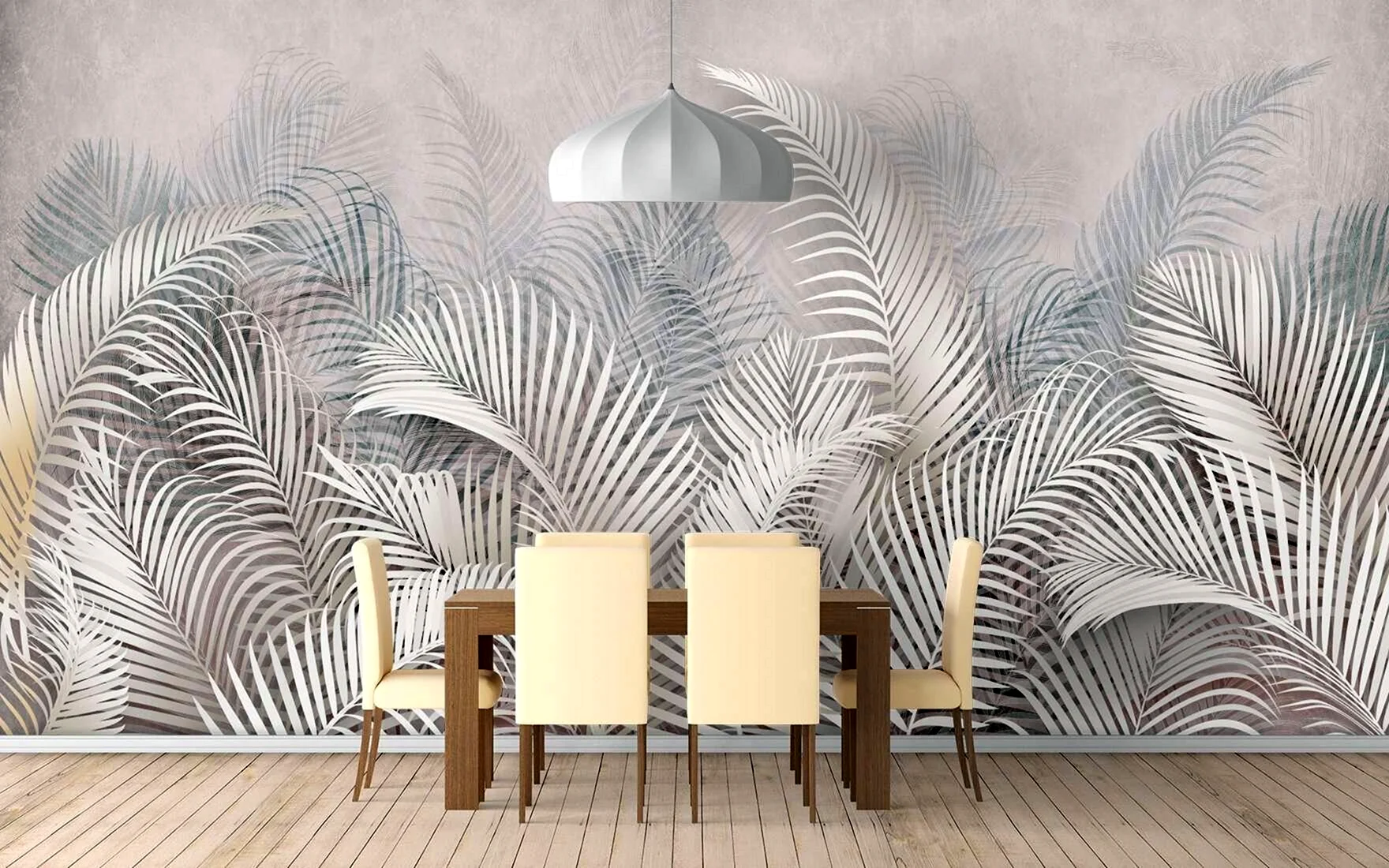 Фреска пальмовые листья