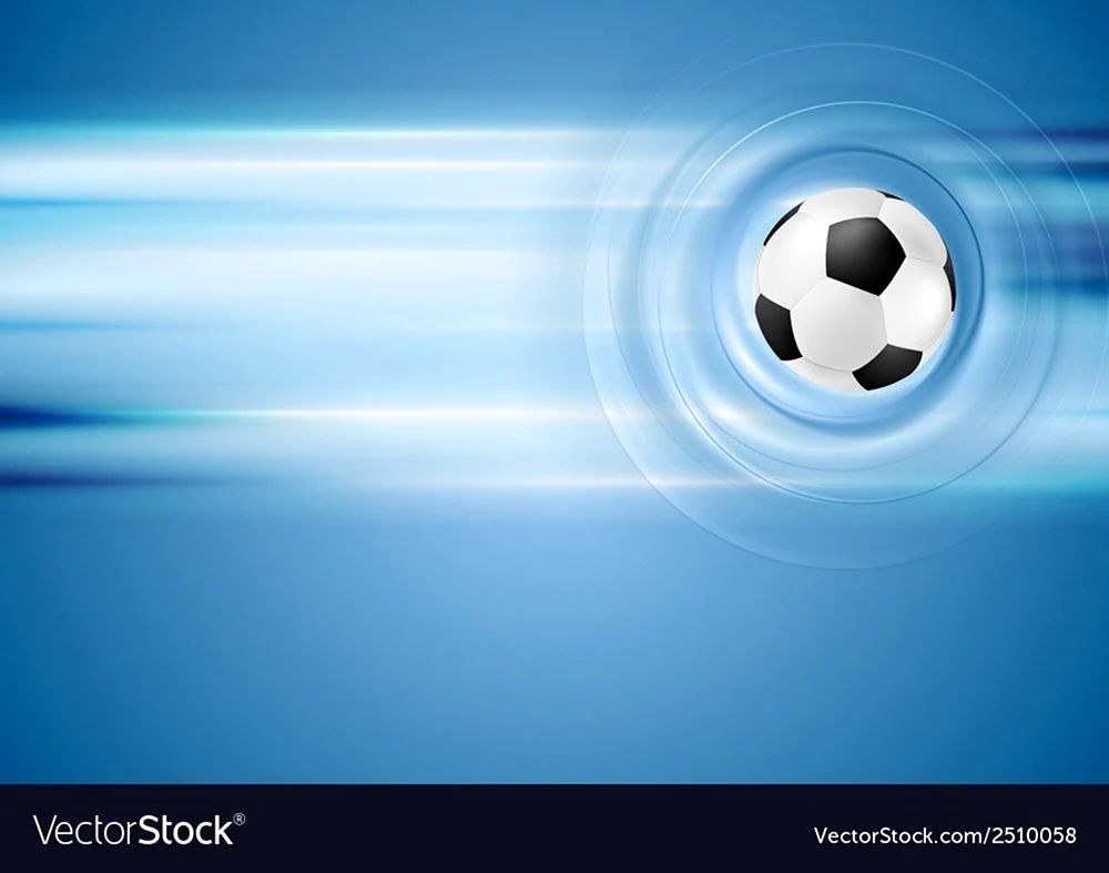 Футбольный синий фон для слайдов
