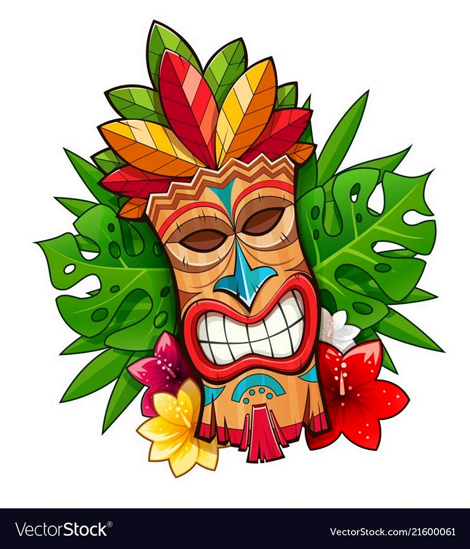 Гавайи Тики маска