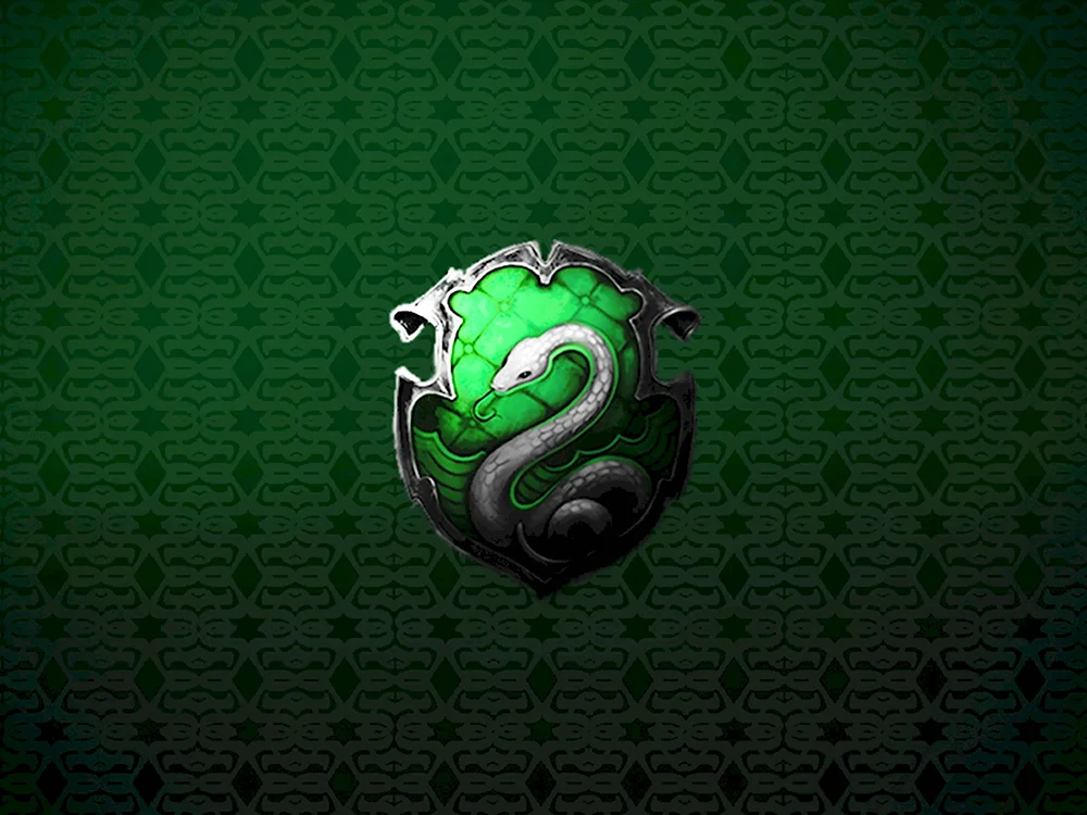 Герб на зеленом фоне