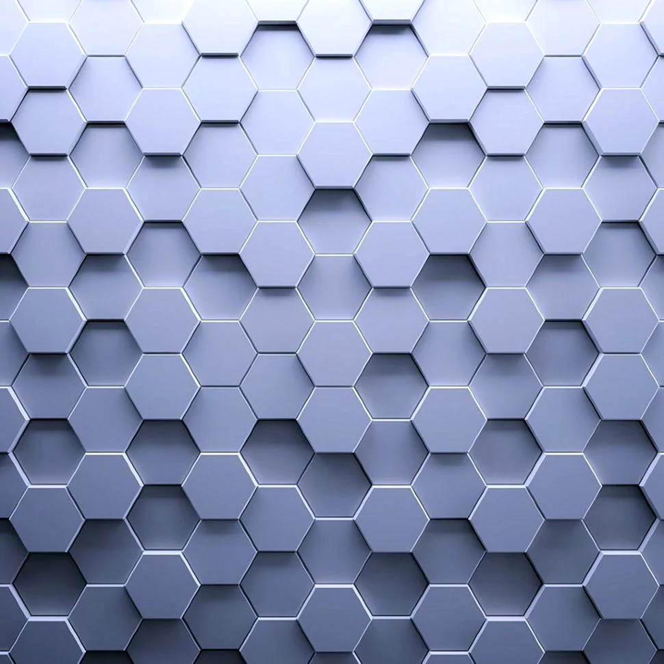 Гипсовые стеновые панели соты Hexagon